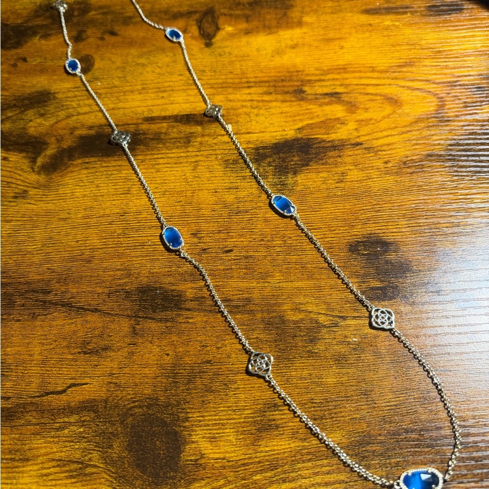 Kendra Scott Cobalt Blue retired Sonya long Necklace